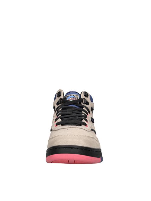 Sneakers in camoscio e tessuto REEBOK | BB 4000 II MIDBEIGE-BLU-NERO